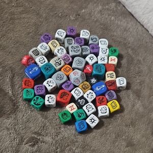 60 Assorted Gaming Dice
